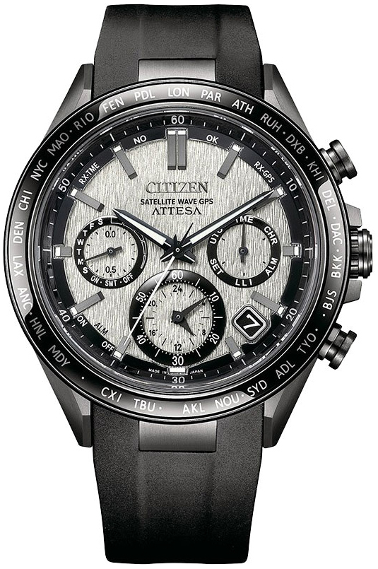 Citizen Herrklocka CC4055-14H Attesa Silverfärgad/Gummi Ø44 mm - Citizen