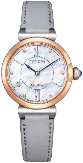 Citizen Damklocka EM1074-15D Classic Blå/Läder Ø29.5 mm - Citizen