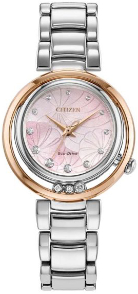Citizen Damklocka EM1114-80Y L Rosa/Stål Ø29.8 mm - Citizen