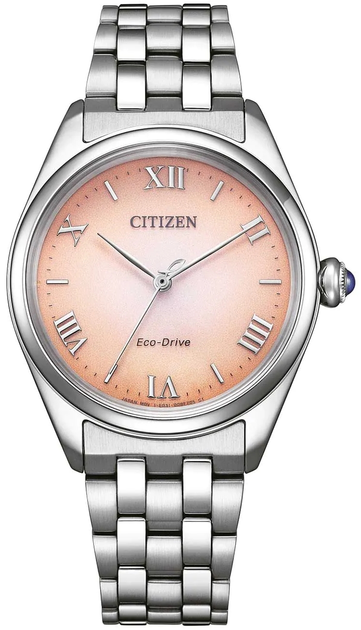 Citizen Damklocka EM1140-80X Eco Drive Röd/Stål Ø33 mm - Citizen