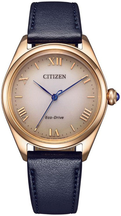 Citizen Damklocka EM1143-14Z L Champagnefärgad/Läder Ø26 mm - Citizen