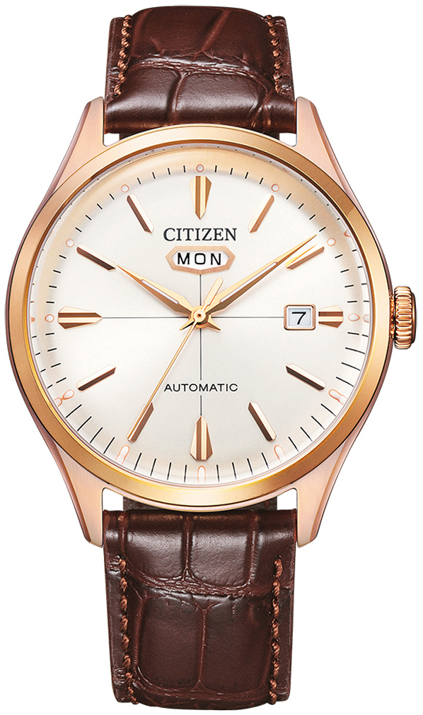 Citizen Herrklocka NH8393-05AE C7 Vit/Läder Ø40.2 mm - Citizen