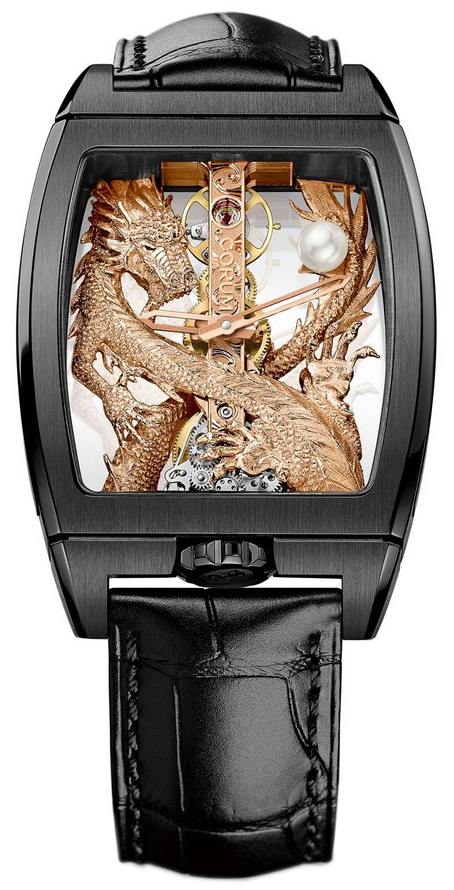 Corum Herrklocka 113.265.95-0001 GD55R Dragon Skelettskuren/Läder - Corum