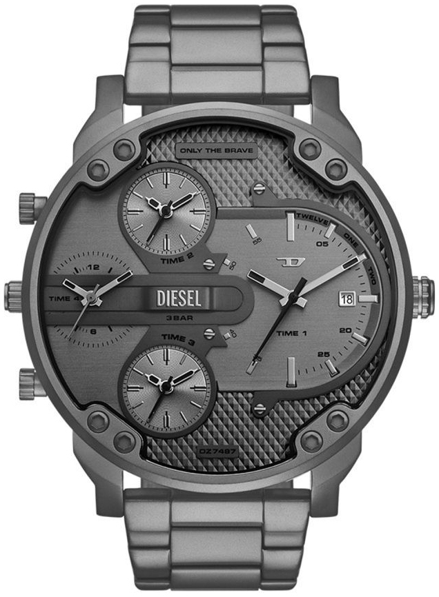 Diesel Herrklocka DZ7487 Mr. Daddy Grå/Stål Ø54 mm - Diesel
