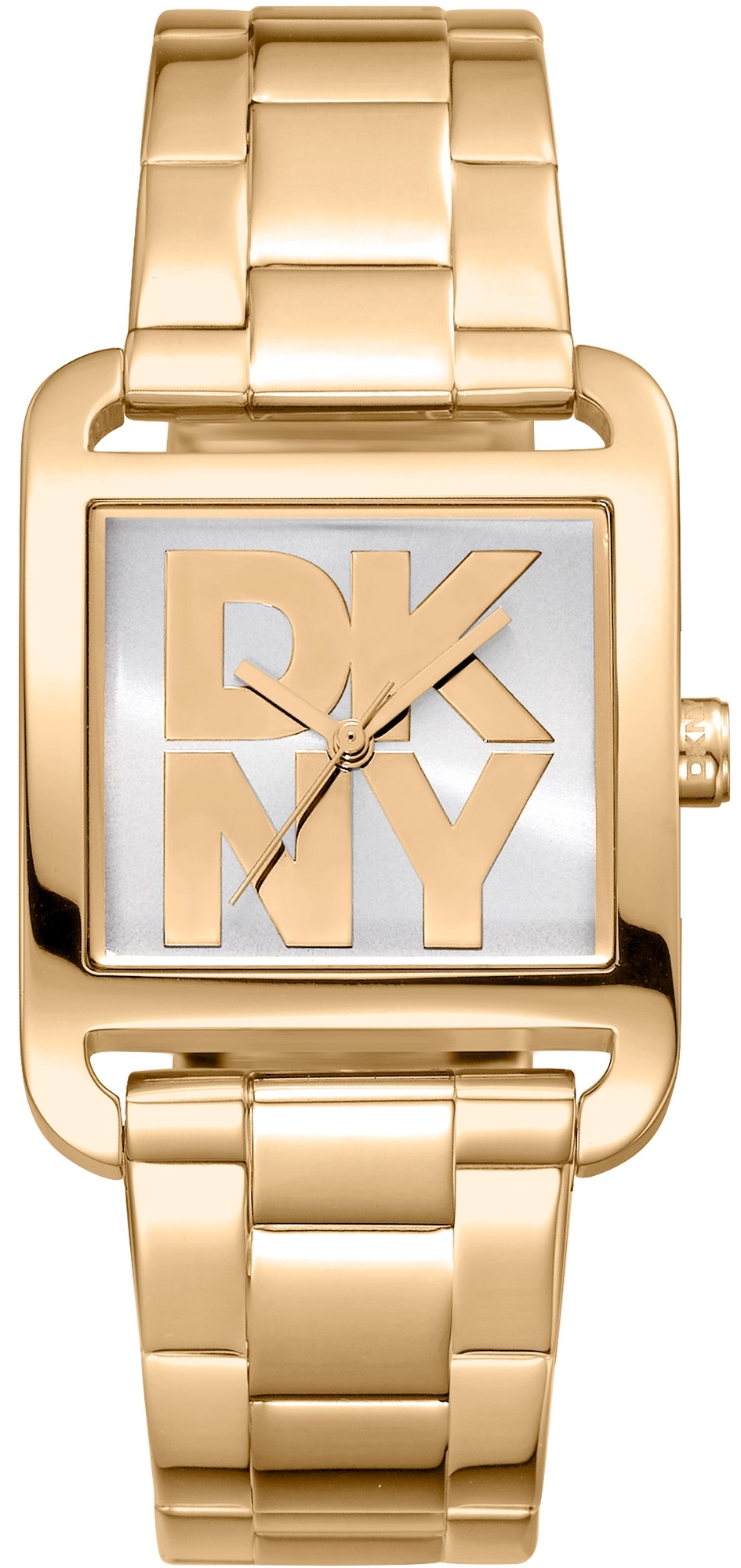 DKNY Damklocka DK1L001M0045 City Maxi Silverfärgad/Guldtonat stål - DKNY