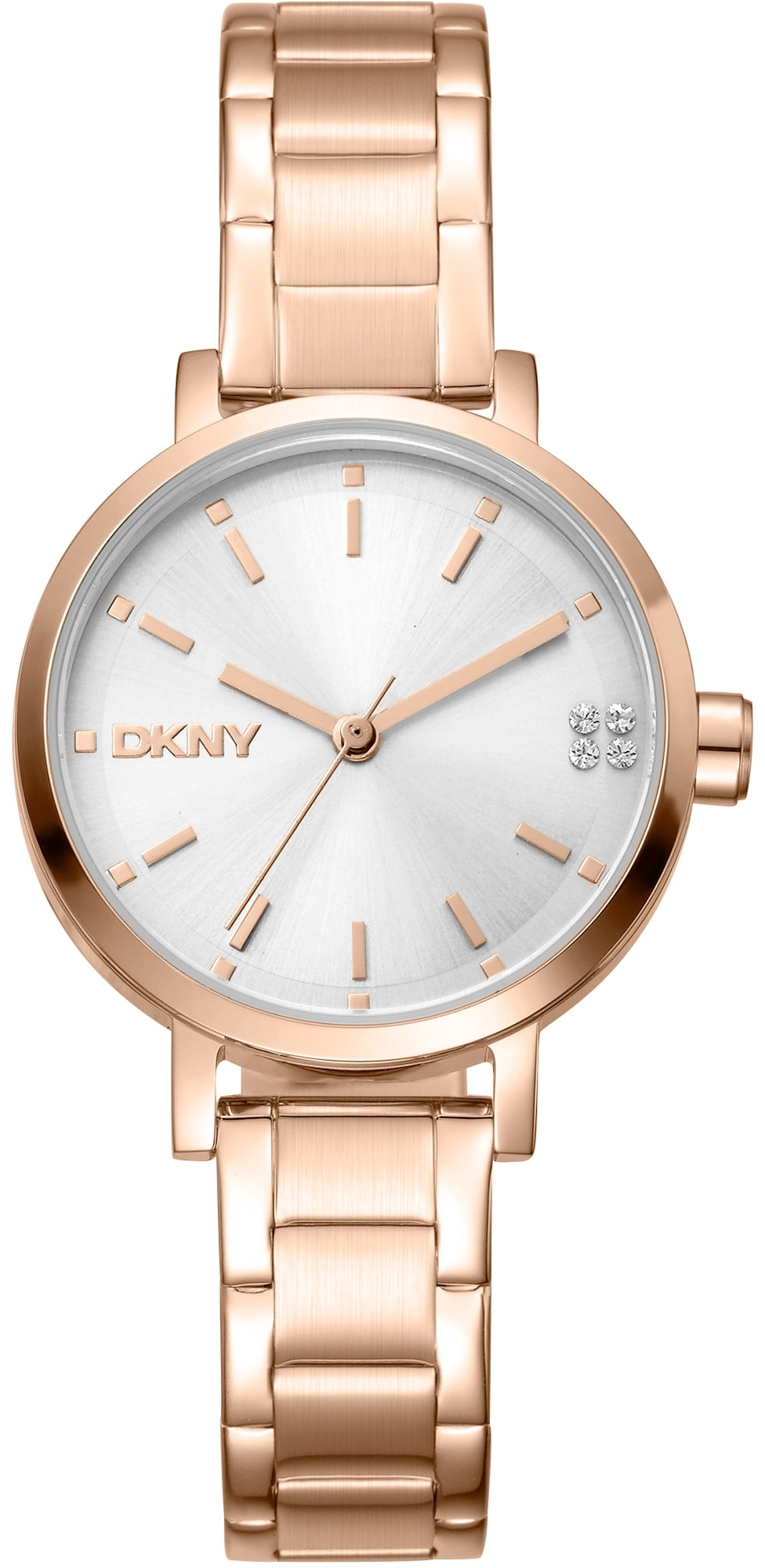 DKNY Damklocka DK1L038M0065 Soho Glitz Silverfärgad/Roséguldstonat - DKNY