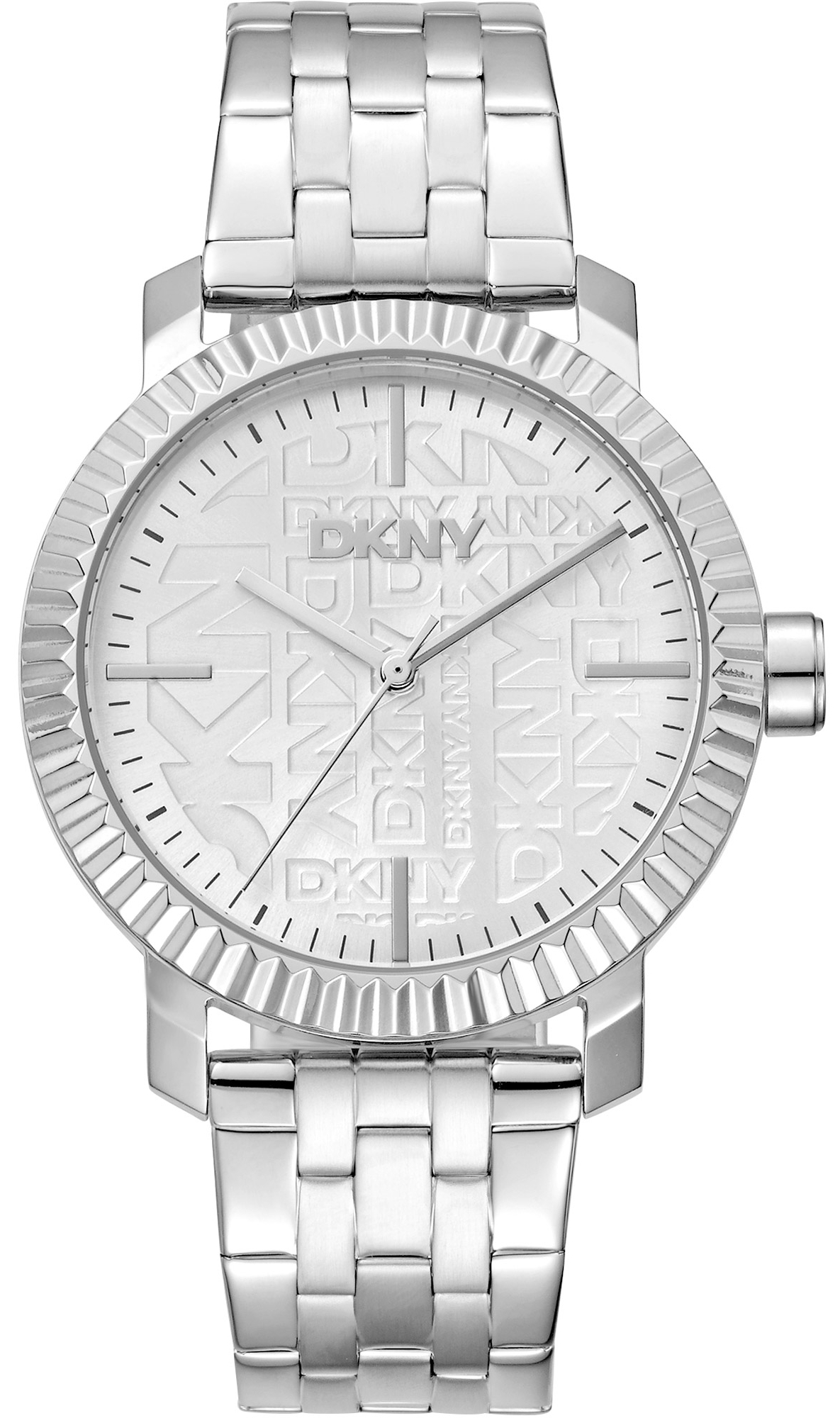 DKNY Damklocka DK1L053M0015 Chambers Maxi Silverfärgad/Stål Ø36 mm - DKNY