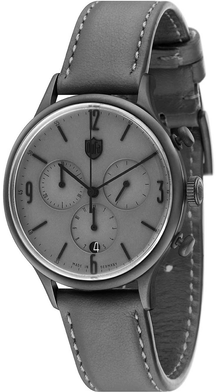 DuFa Herrklocka DF-9002-0C Classic Grå/Läder Ø38 mm - DuFa