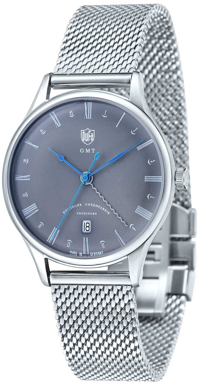 DuFa Herrklocka DF-9006-11 Weimar Grå/Stål Ø38 mm - DuFa