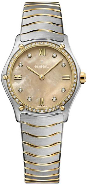 Ebel Damklocka 1216489A Classic Beige/18 karat gult guld Ø29 mm - Ebel