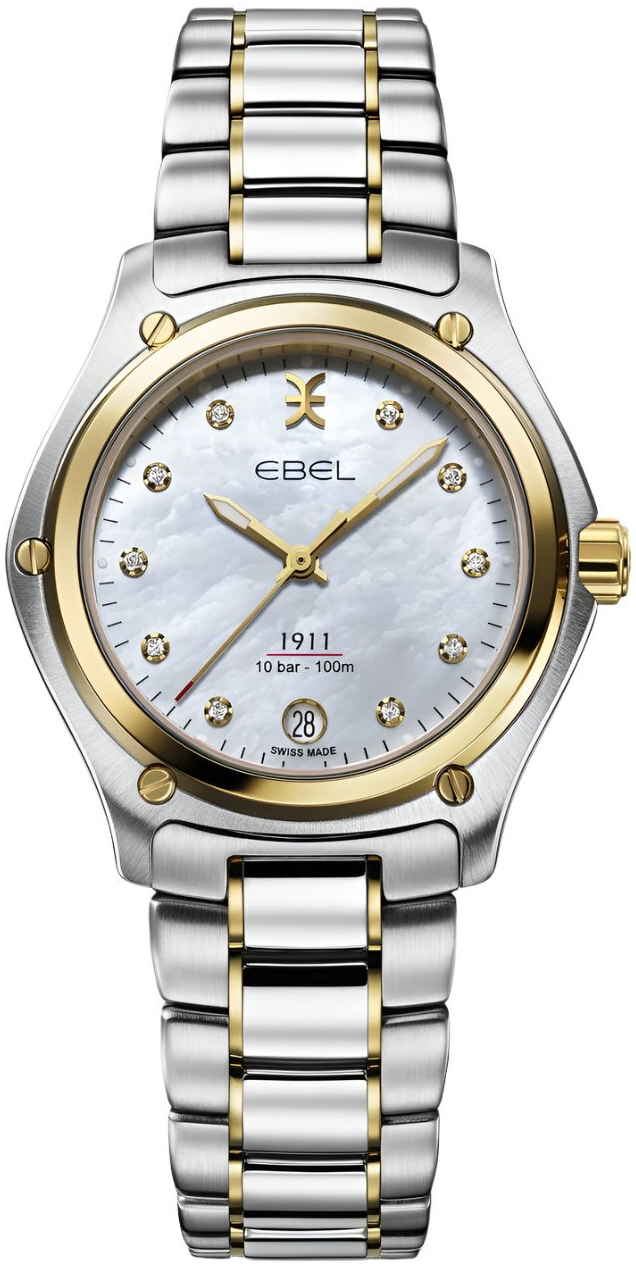 Ebel 1911 Damklocka 1216580 Vit/18 karat gult guld Ø34 mm - Ebel