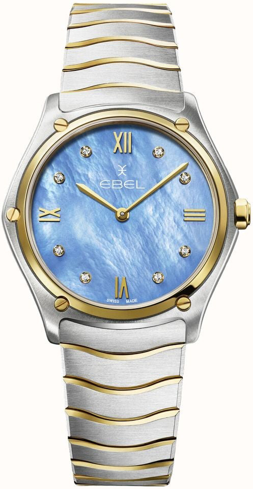 Ebel Damklocka 1216603 Classic Blå/18 karat gult guld Ø33 mm - Ebel