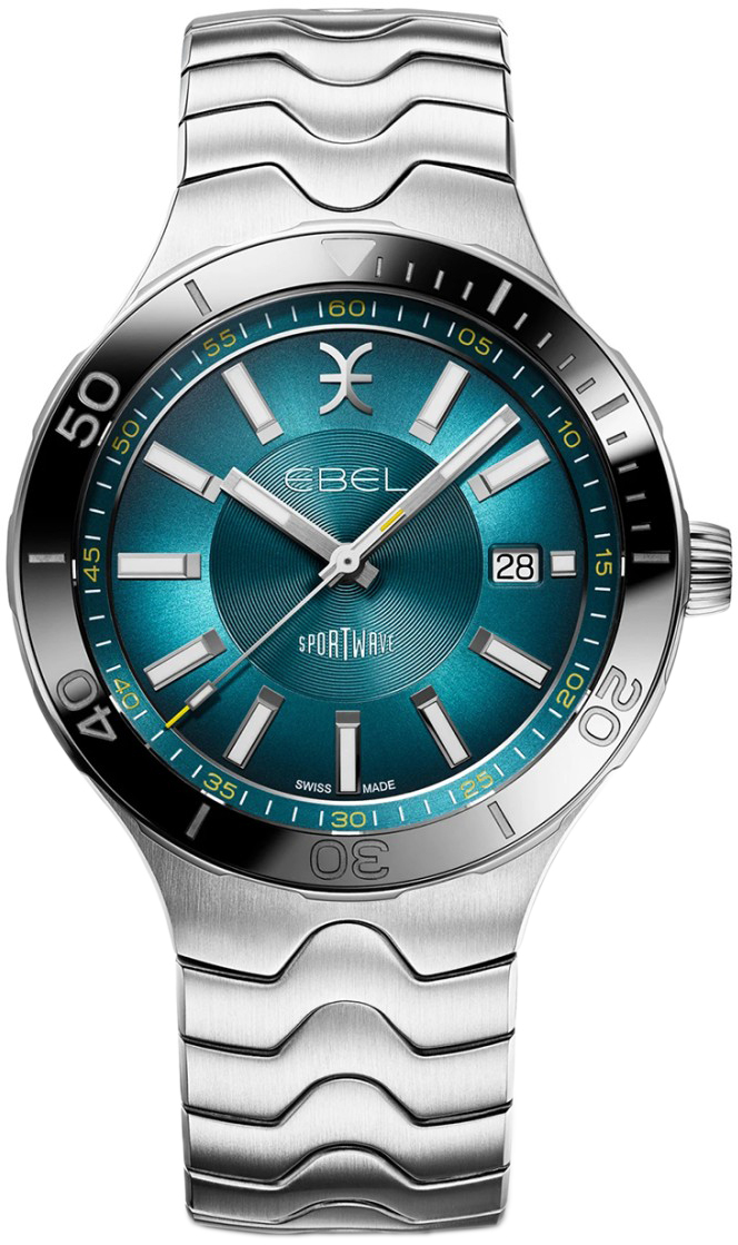Ebel Herrklocka 1216671 Sport Wave Blå/Stål Ø41 mm - Ebel