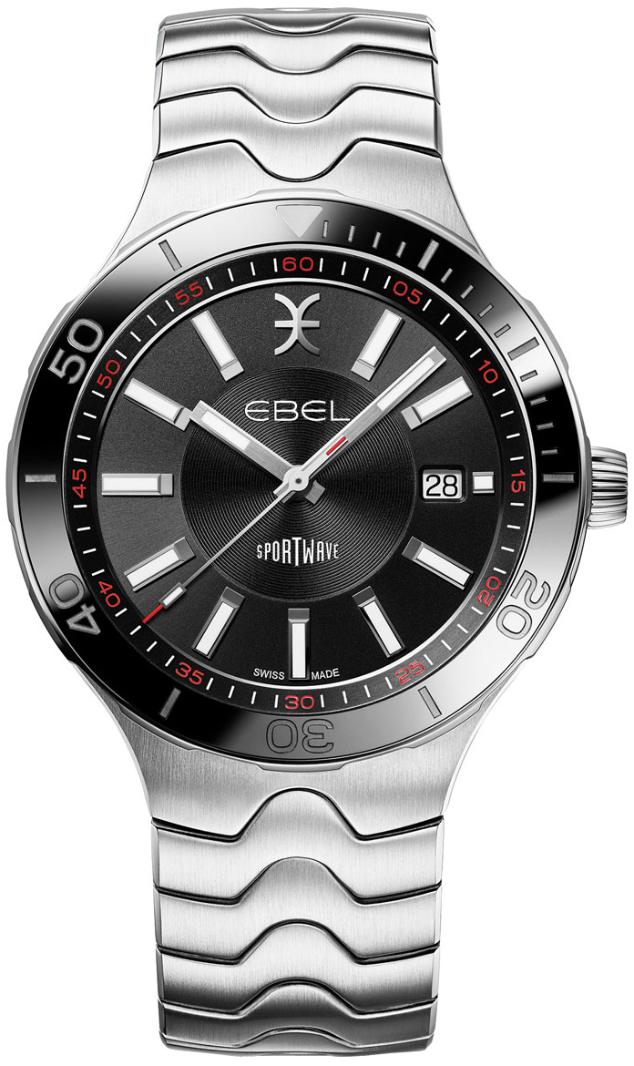 Ebel Herrklocka 1216673 Sport Wave Svart/Stål Ø41 mm - Ebel