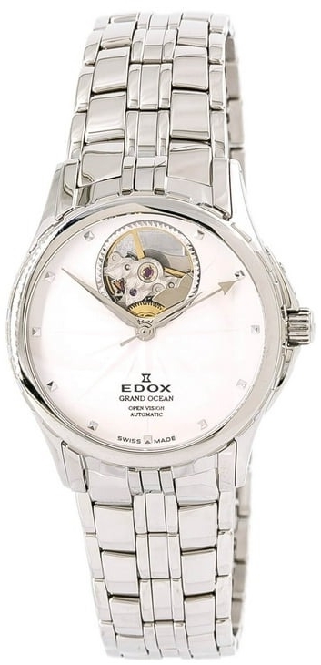 Edox Damklocka 85013-3-AIN Grand Ocean Silverfärgad/Stål Ø33 mm - Edox