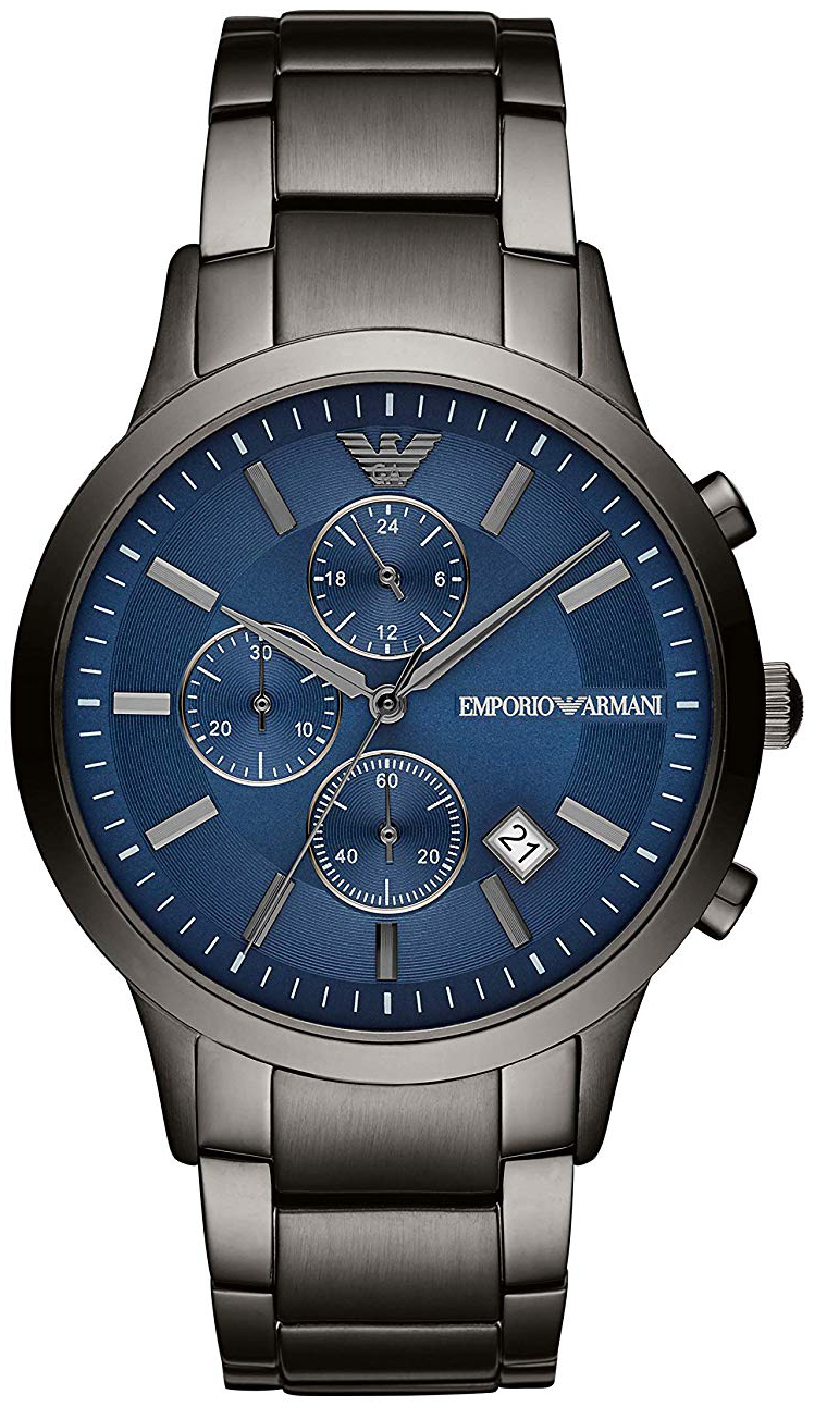Emporio Armani Herrklocka AR11215 Renato Blå/Stål Ø43 mm
