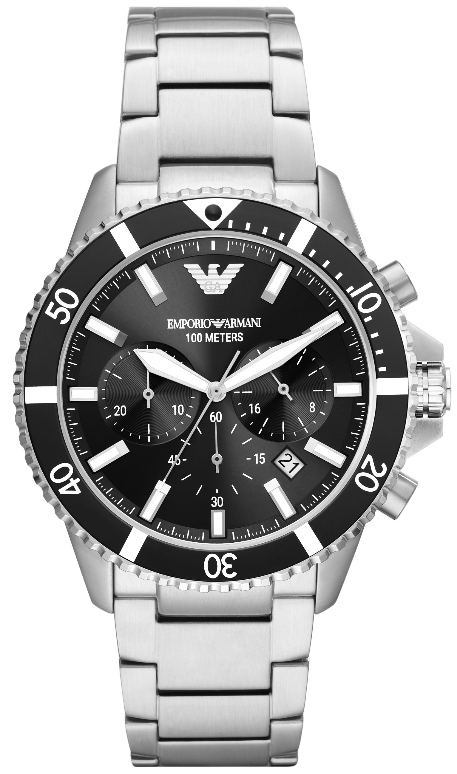 Emporio Armani Herrklocka AR11360 World Explorer Svart/Stål Ø43 mm