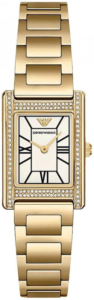 Emporio Armani Damklocka AR11659 Genni Vit/Gulguldtonat stål - Emporio Armani