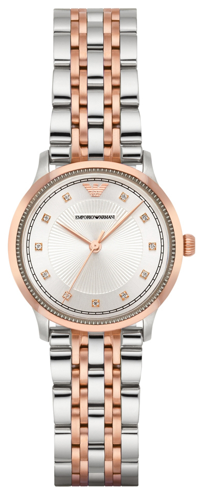 Emporio Armani Damklocka AR1962 Dress Silverfärgad/Roséguldstonat