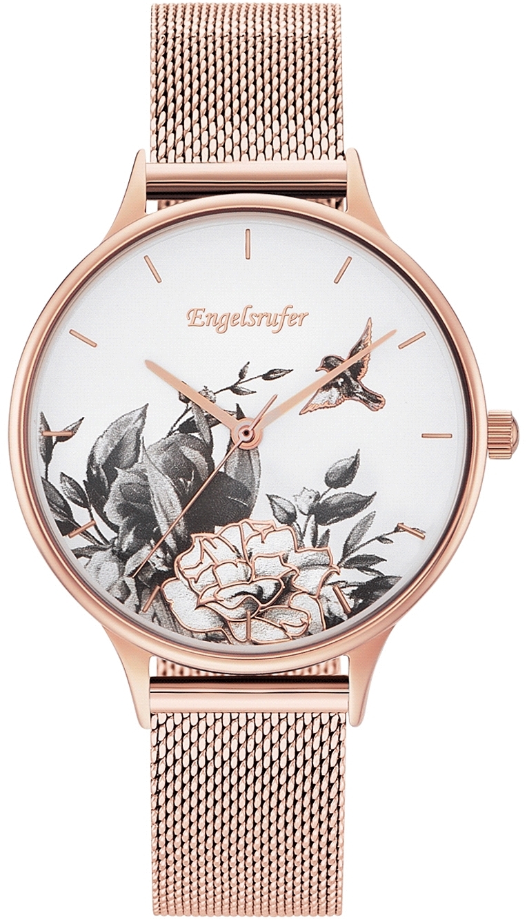 Engelsrufer Damklocka ERWA-FLOWER1-MR-MR Flower Grå/Roséguldstonat - Engelsrufer