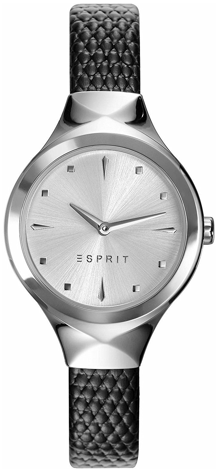 Esprit Dress Damklocka ES109492001 Silverfärgad/Läder Ø28 mm