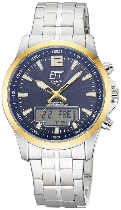 ETT Eco Tech Time Herrklocka EGA-11717-31M Bl&aring;/St&aring;l &Oslash;45 mm