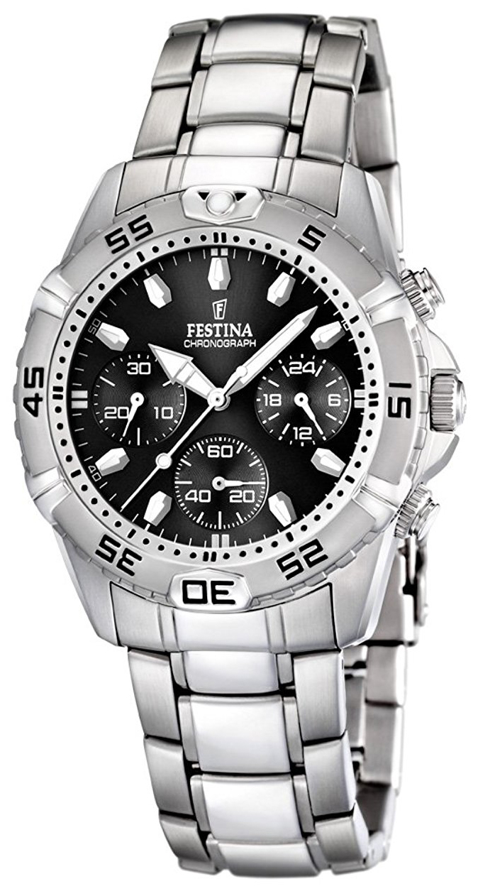 Festina Herrklocka F16635-4 Svart/Stål Ø40 mm - Festina