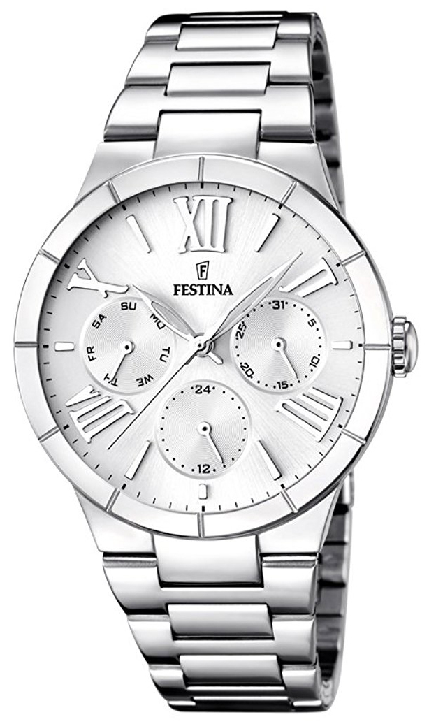 Festina Damklocka F16716-1 Vit/Stål Ø36 mm - Festina