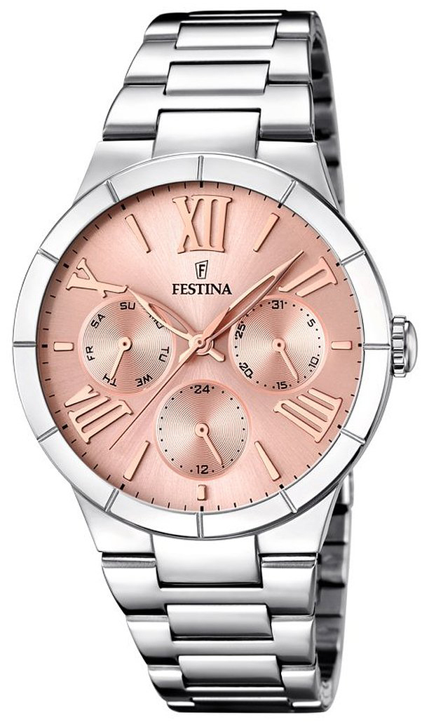 Festina Damklocka F16716-3 Sport Roséguldstonad/Stål Ø36 mm - Festina