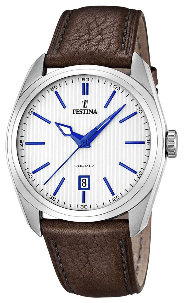 Festina Dress Herrklocka F16777-2 Vit/Läder Ø44 mm - Festina