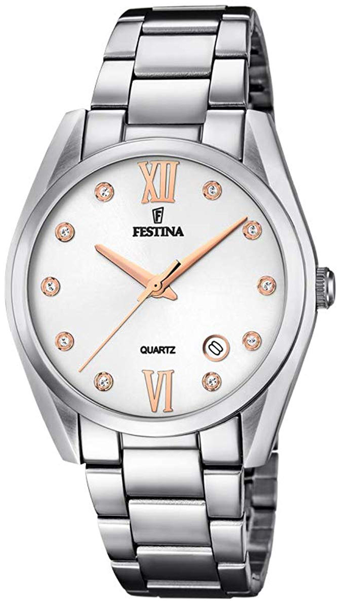 Festina Damklocka F16790-A Silverfärgad/Stål Ø37 mm - Festina