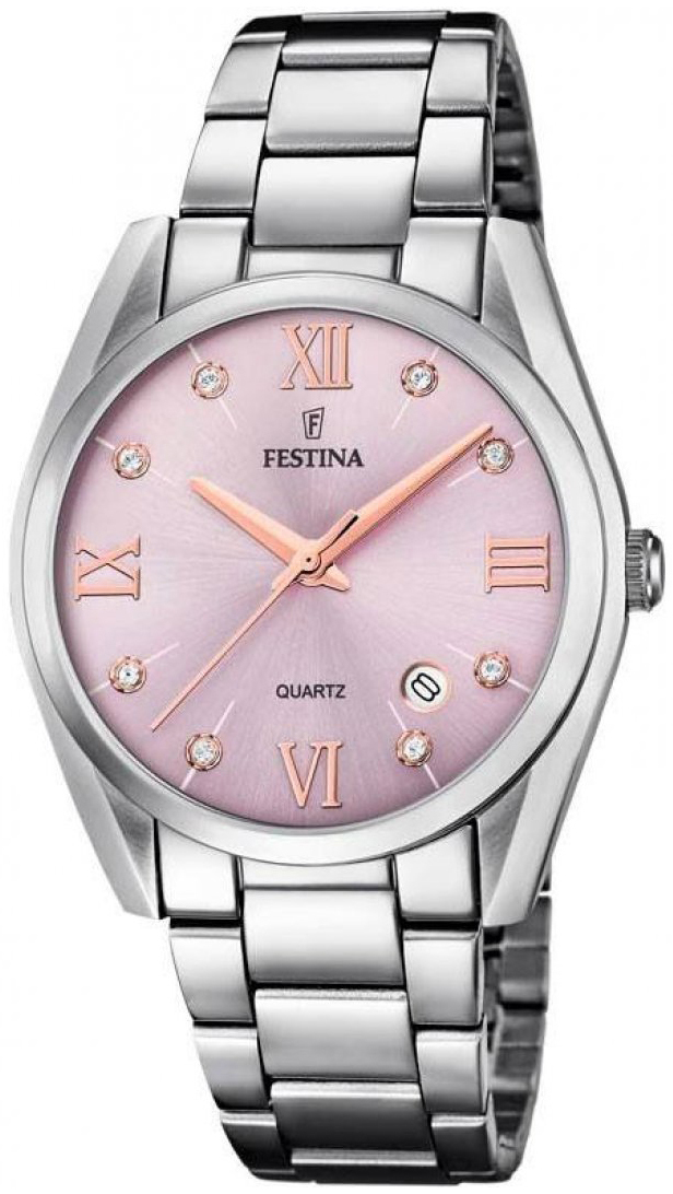 Festina Damklocka F16790-D Rosa/Stål Ø37 mm - Festina
