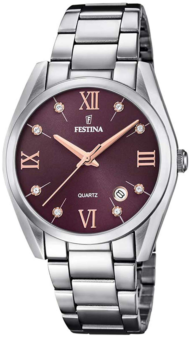 Festina Damklocka F16790-E Lila/Stål Ø37 mm - Festina