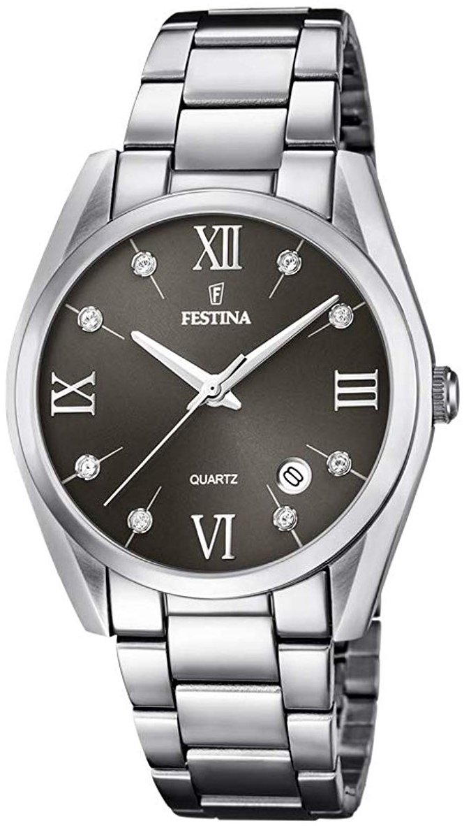 Festina Damklocka F16790-F Svart/Stål Ø37 mm - Festina