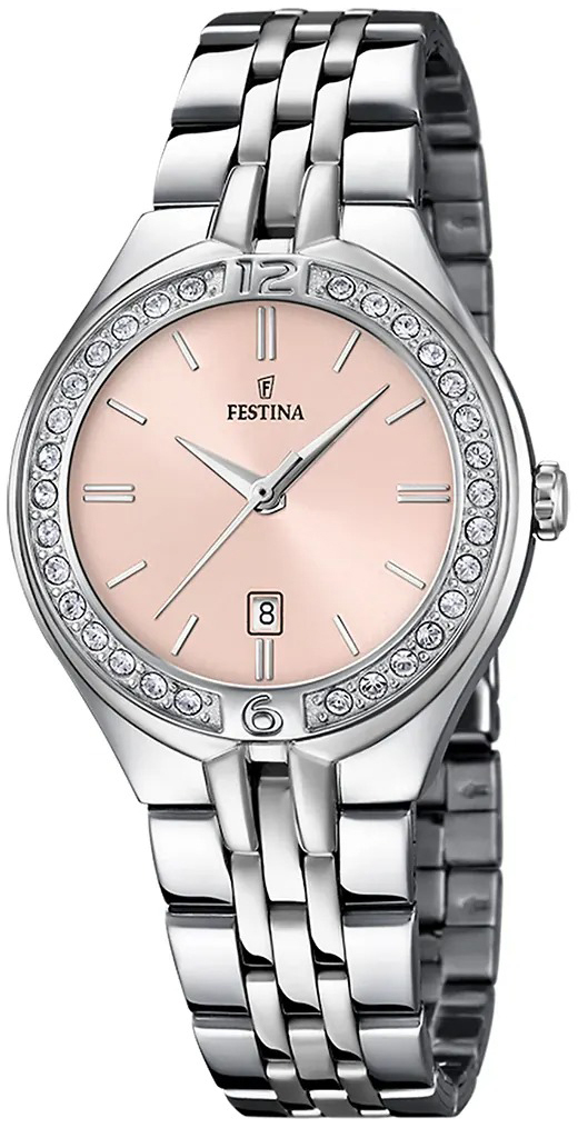 Festina Damklocka F16867-6 Mademoiselle Rosa/St&aring;l &Oslash;32.5 mm