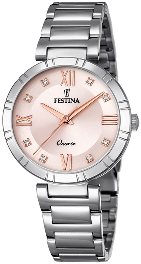 Festina Damklocka F16936-C Mademoiselle Roséguldstonad/Stål Ø32 mm - Festina