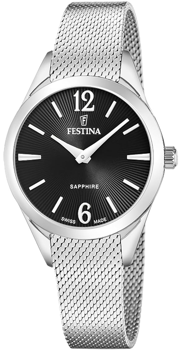 Festina Damklocka F20076-5 Grace Svart/Stål Ø32 mm - Festina