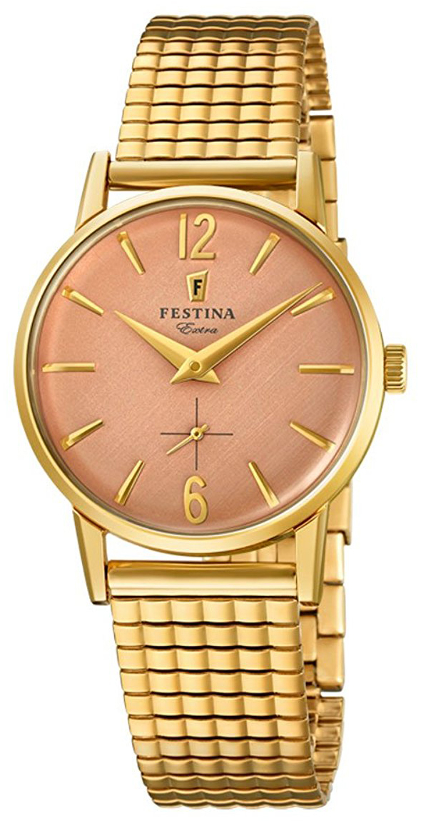 Festina Damklocka F20257-2 Roséguldstonad/Gulguldtonat stål Ø29 mm - Festina