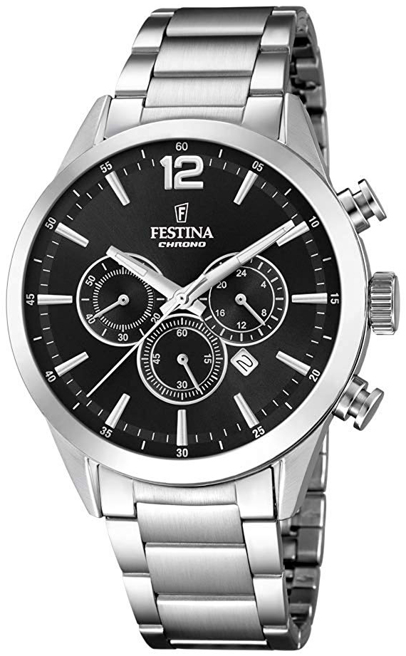Festina Herrklocka F20343-8 Svart/Stål Ø43.5 mm - Festina