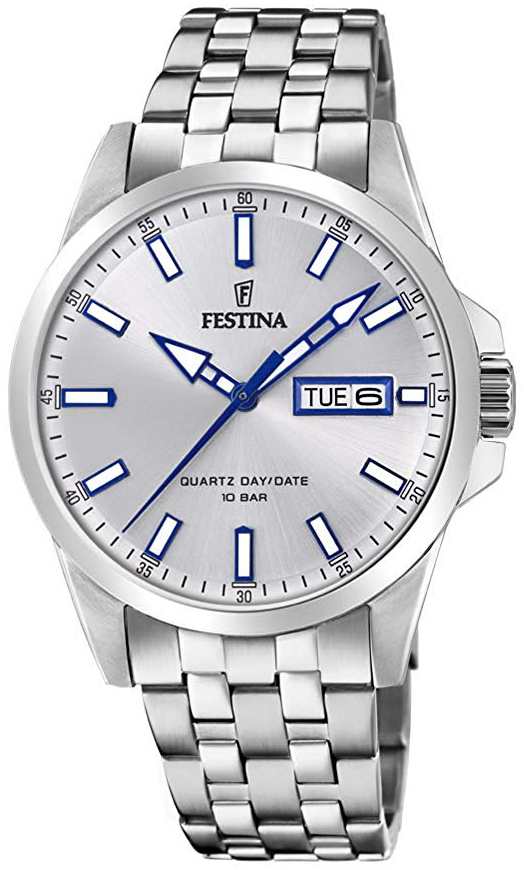 Festina Herrklocka F20357-1 Silverfärgad/Stål Ø41 mm - Festina