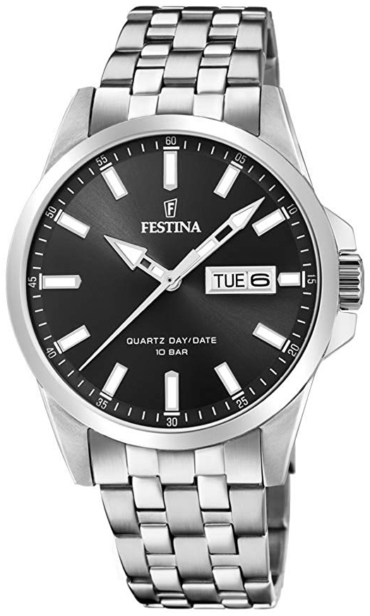 Festina Herrklocka F20357-4 Svart/Stål Ø41 mm - Festina