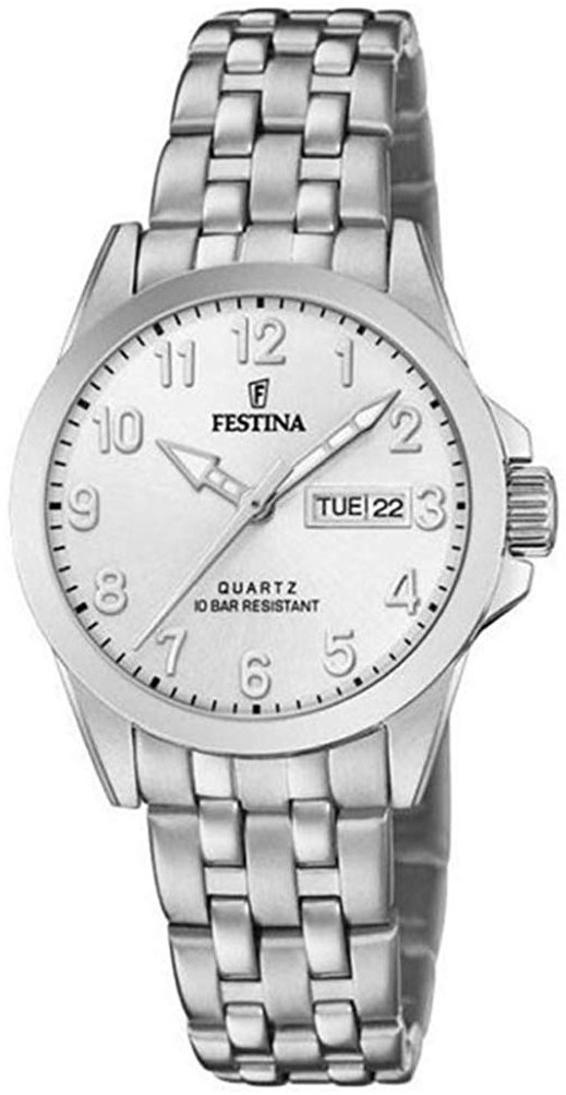 Festina Damklocka F20455-1 Classic Silverfärgad/Stål Ø30 mm - Festina