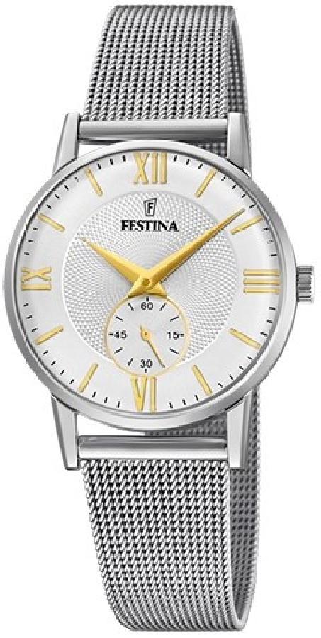 Festina Damklocka F20572-2 Retro Silverfärgad/Stål Ø29 mm - Festina