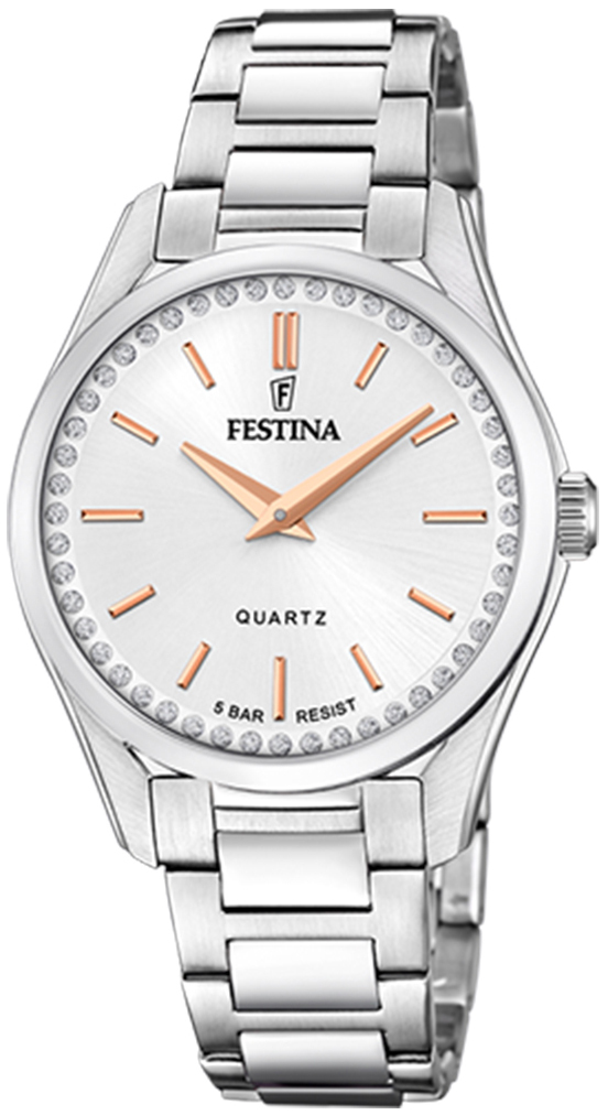Festina Damklocka F20583-1 Mademoiselle Silverfärgad/Stål Ø35 mm - Festina
