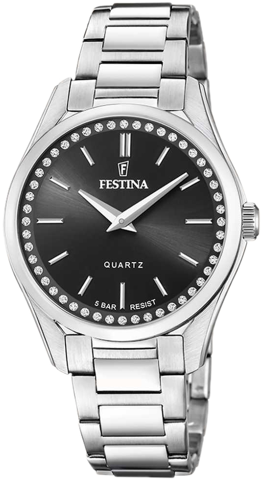 Festina Damklocka F20583-4 Mademoiselle Svart/Stål Ø35 mm - Festina