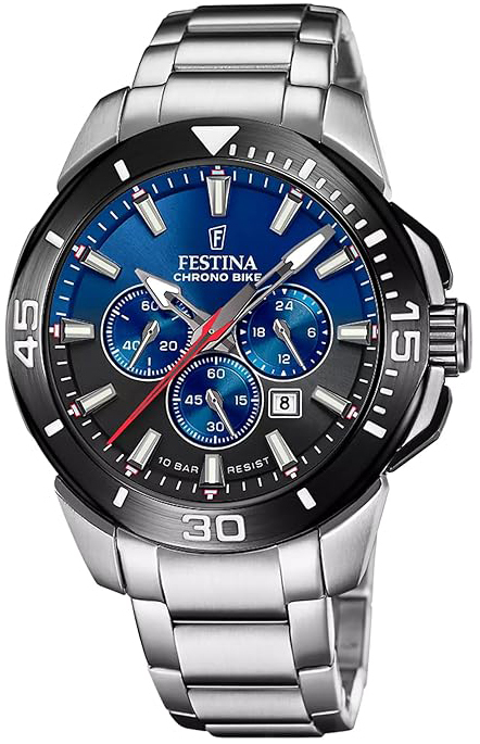 Festina Herrklocka F20641-C Chrono Bike Flerfärgad/Stål Ø47 mm