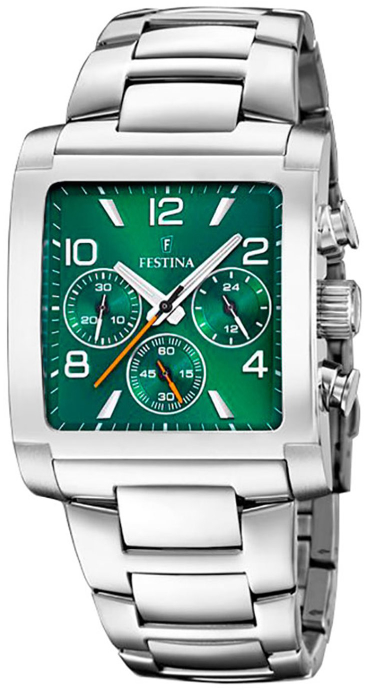 Festina Herrklocka F20652-2 Timeless Grön/Stål - Festina