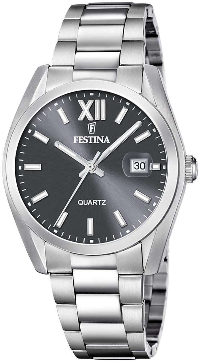 Festina Herrklocka F20707-3 Classic Svart/Stål Ø40 mm - Festina