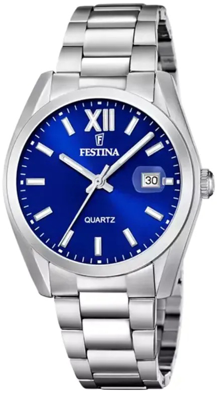 Festina Herrklocka F20707-4 Classic Blå/Stål Ø40 mm - Festina