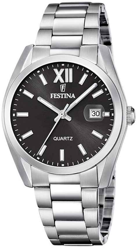 Festina Herrklocka F20707-6 Classic Svart/St&aring;l &Oslash;40 mm